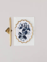 THANK YOU VERY MUCH BOTANICAL SCALLOP DIE CUT CARD