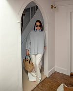 Dover Glasses Chain | Sky Blue Stripe