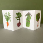 Vegetable Concertina Card