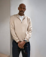 Connor Quarter Zip | Light Stone