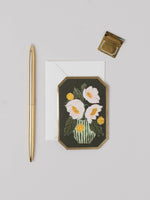 ANEMONE BOTANICAL FLORAL DIE CUT MINI CARD