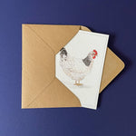 Chicken Notecard - White