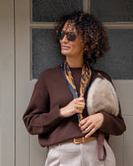 Luna Scarf | Large Leopard Print