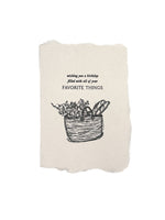 Happy birthday basket card