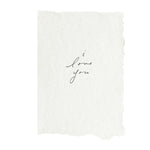 I love you card