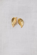 PIXIE • Gold Plated Leaf Studs