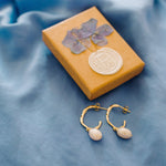 WINDERMERE • Pearl Half Hoops