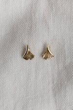 GINKGO • Gold Stud Earrings