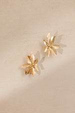 ASTER D'OR • Statement gold flower studs