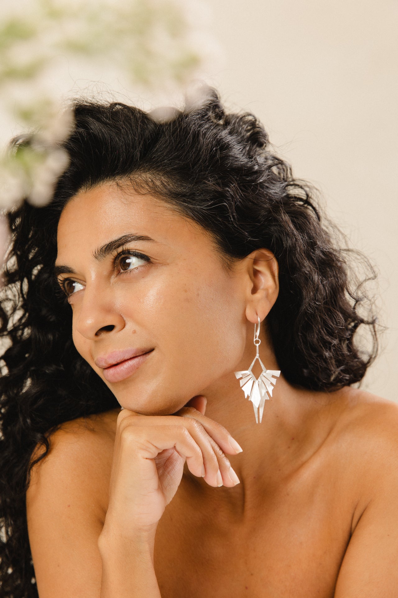 ORCHID • Statement geometric drops