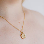 MAISY • Gold Plated Flower Pendant