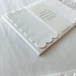 Letterpress Scalloped Luxury Writing Paper Set