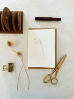 Botanical Snowdrop Simple Card