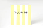 Simply The Best Card
