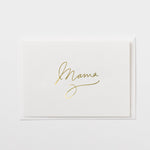 MAMA FOILED LETTERED MOTHERS DAY CARD