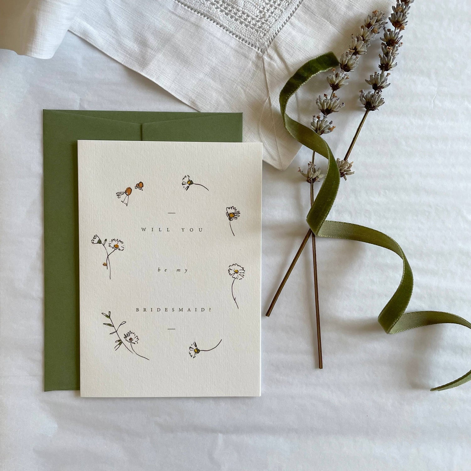 Daisy 'Will you be my Bridesmaid?' Card