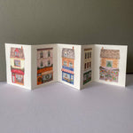 Concertina Card Decoration Shop Front Christmas Card