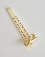 Pair of Candles - Let's be merry and bright