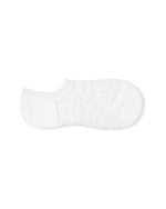 Leopard No Show Sock | White