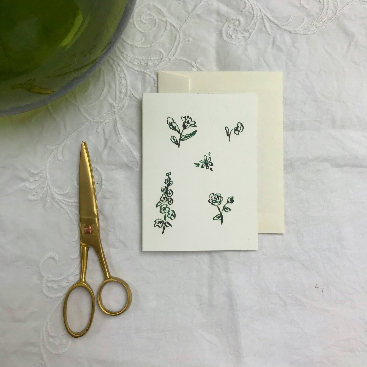 Pen and Ink - Floral