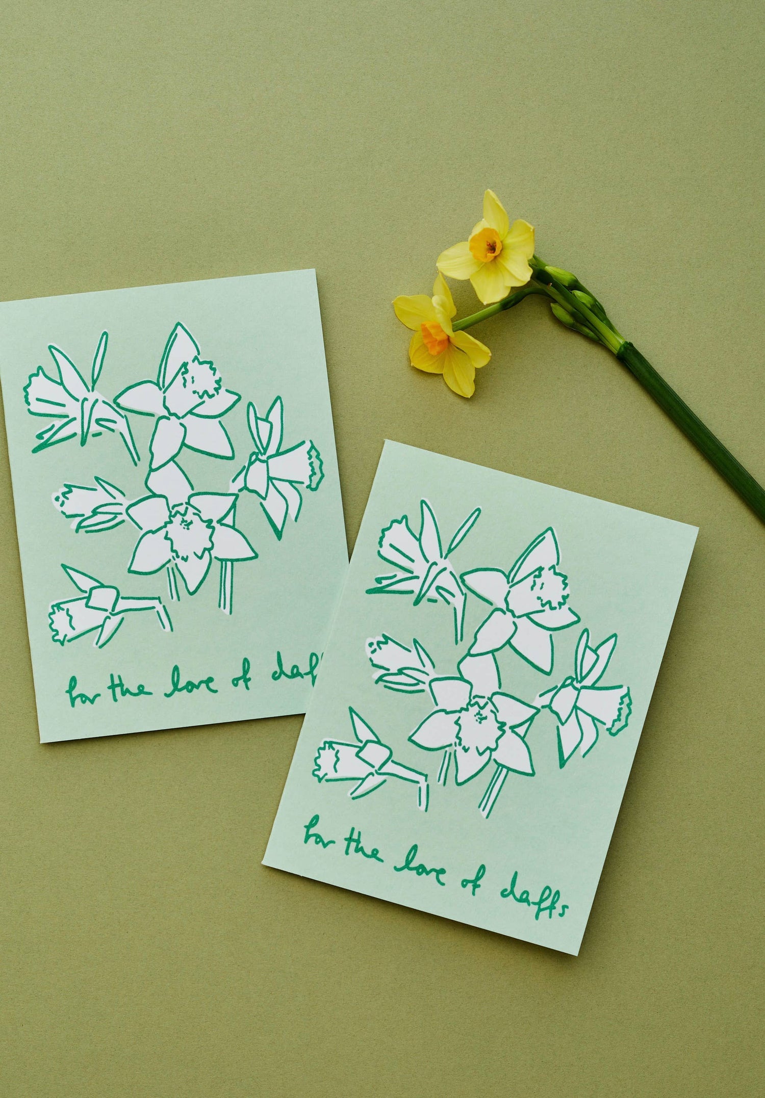 Love of daffodils card