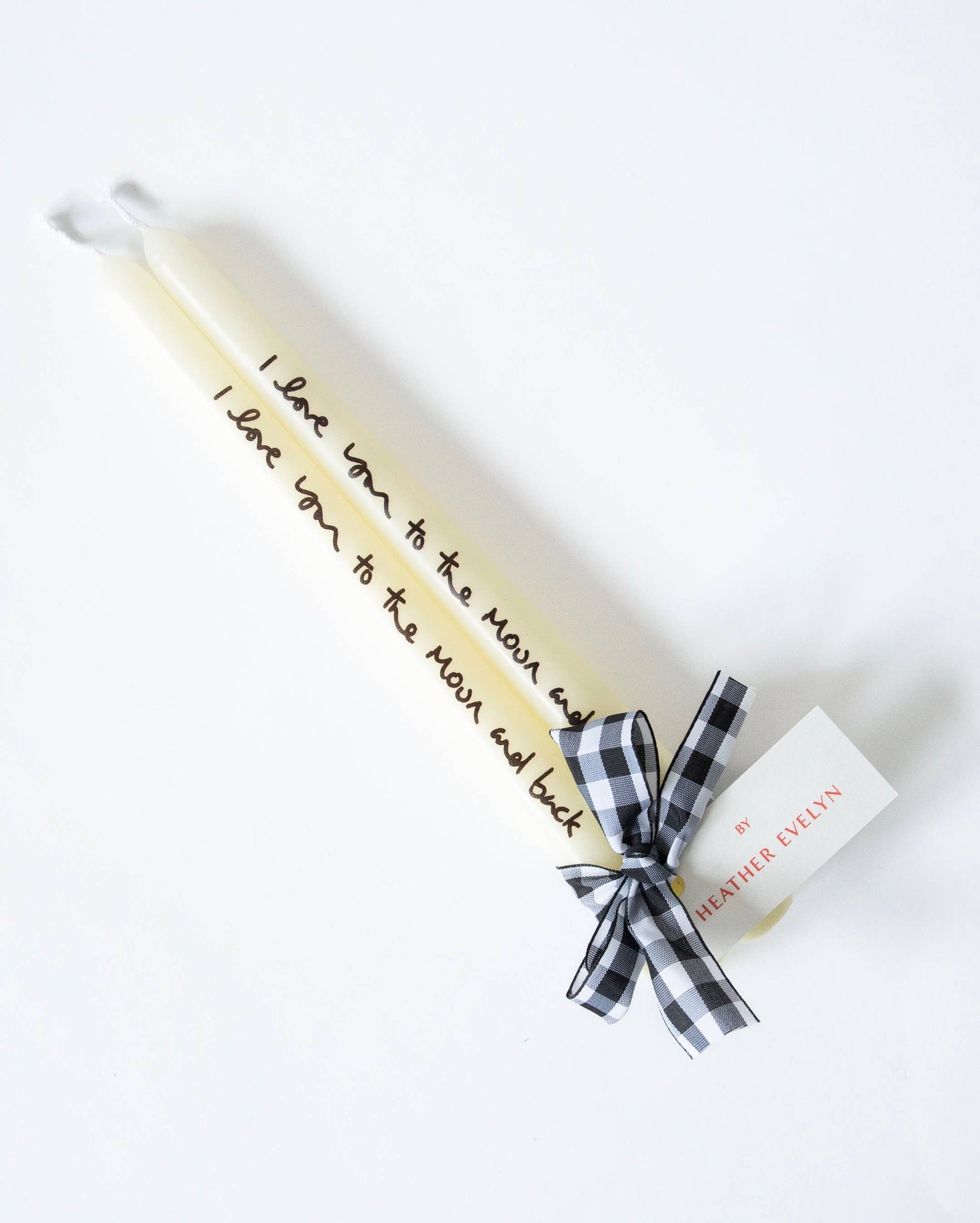 Pair of Candles - i love you to the moon and back