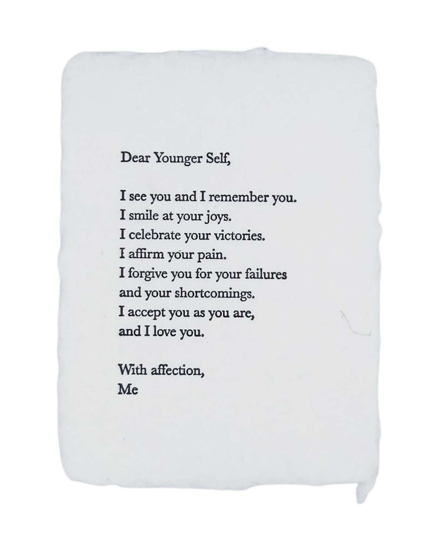 Dear Younger Self mini art print