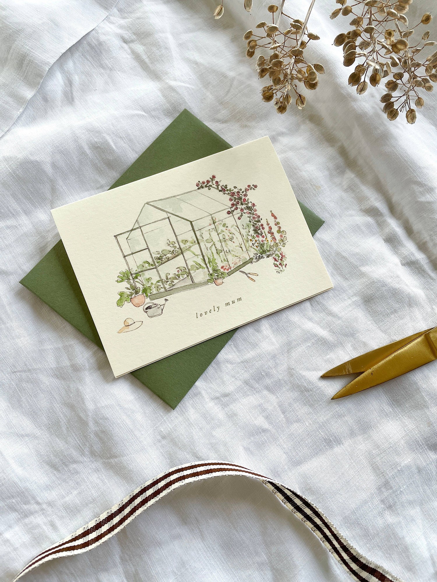 Garden Greenhouse Petite Mother's Day Card