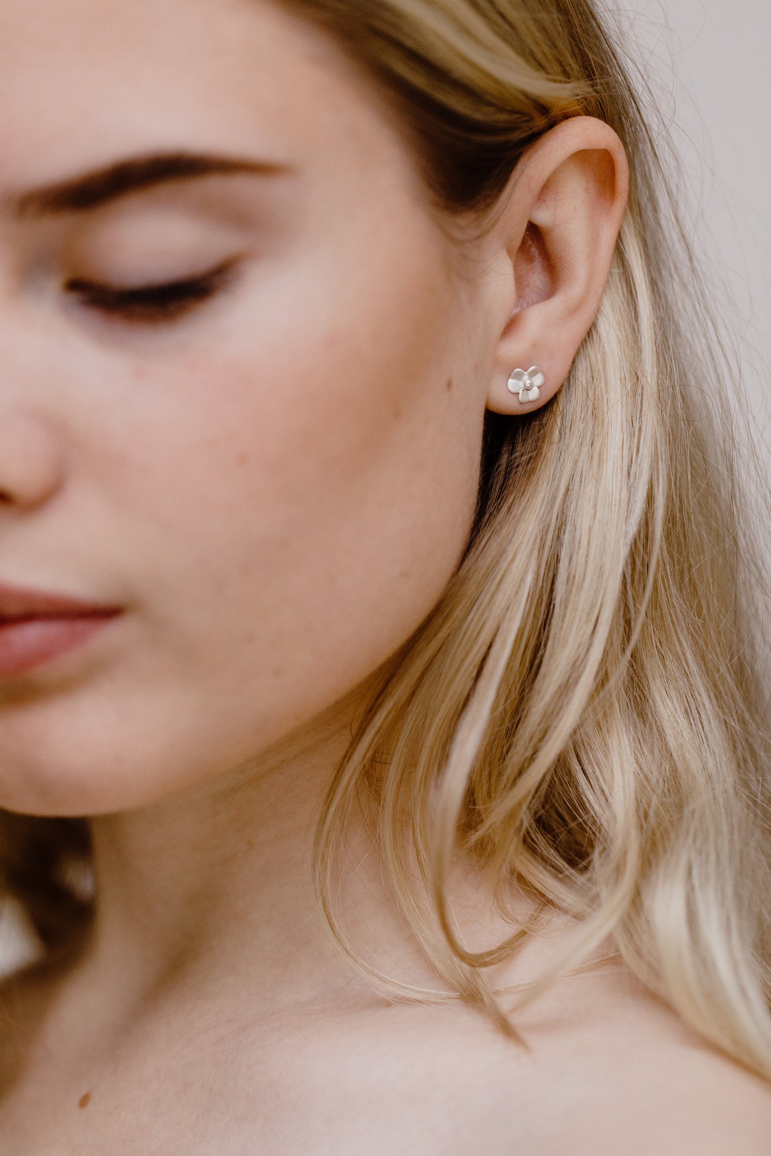 CAMELIA • Flower Stud Earrings