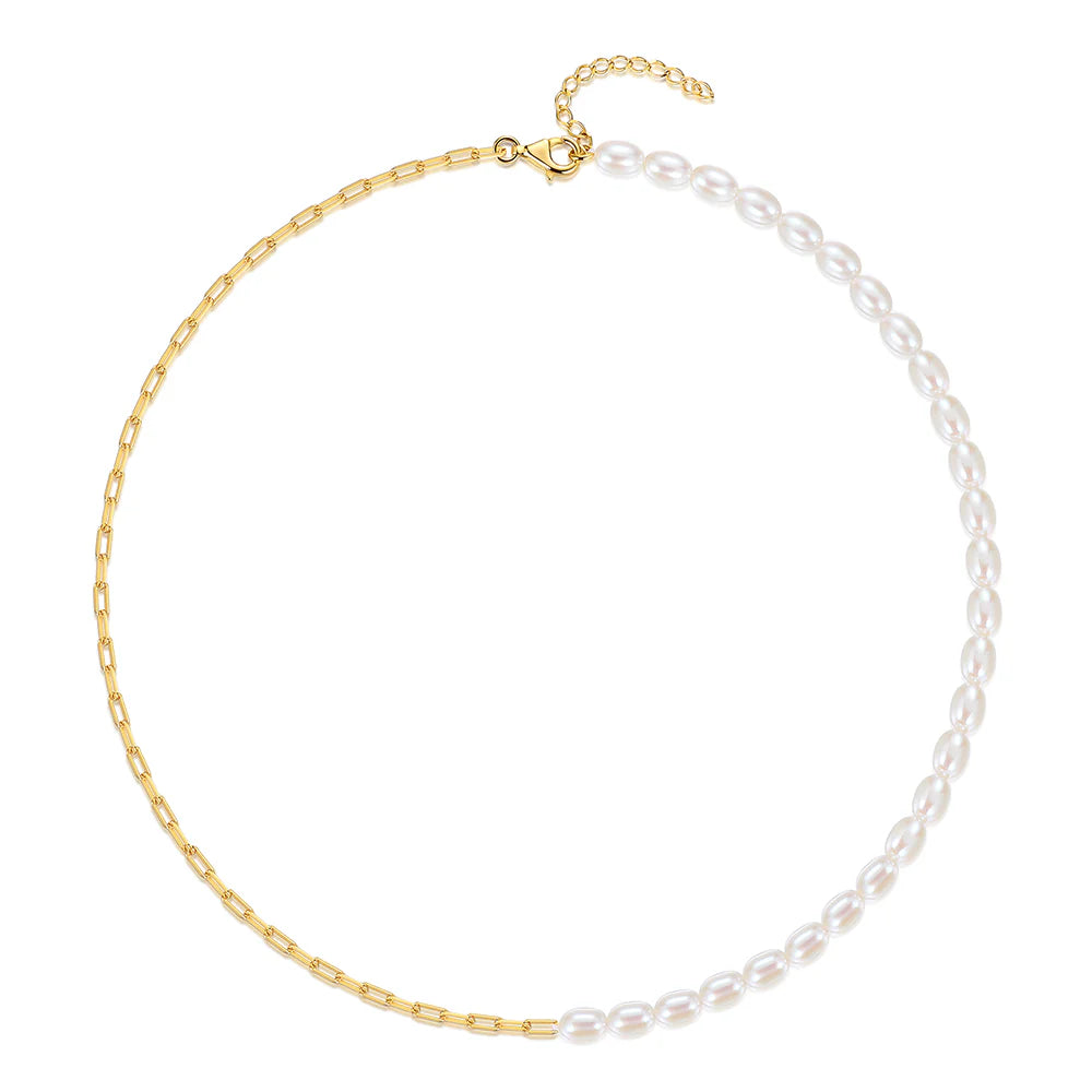 ERIN • Pearl chain necklace