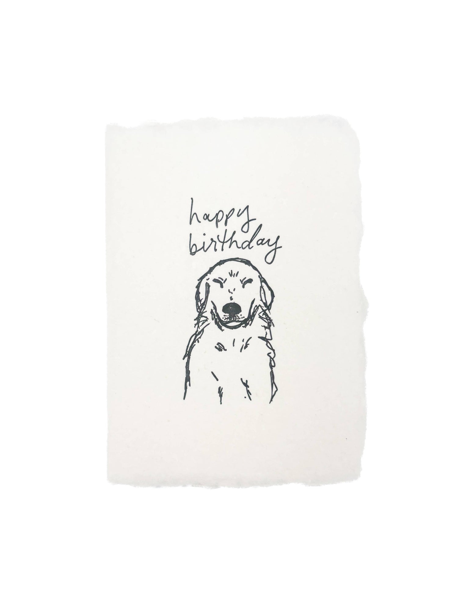 Happy birthday dog card