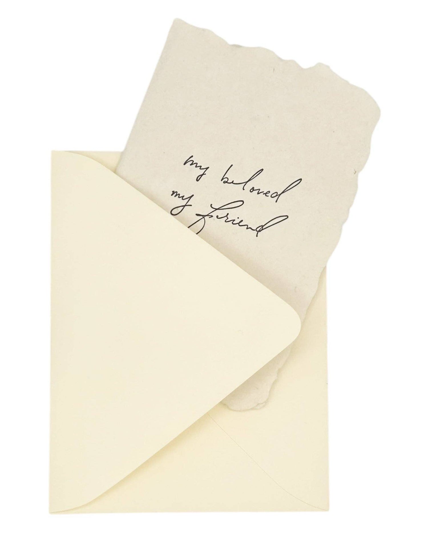 My beloved my friend anniversary card