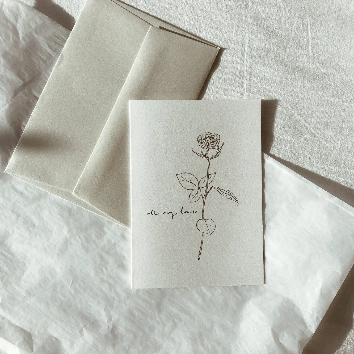 Rose 'All My Love' Card