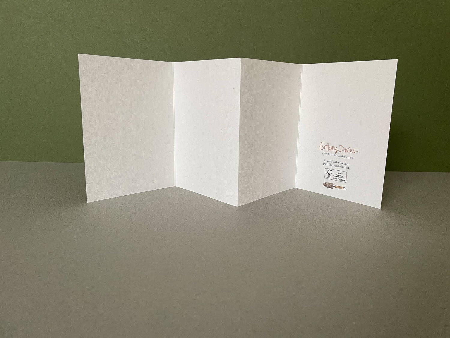 Garden Tools Concertina Card