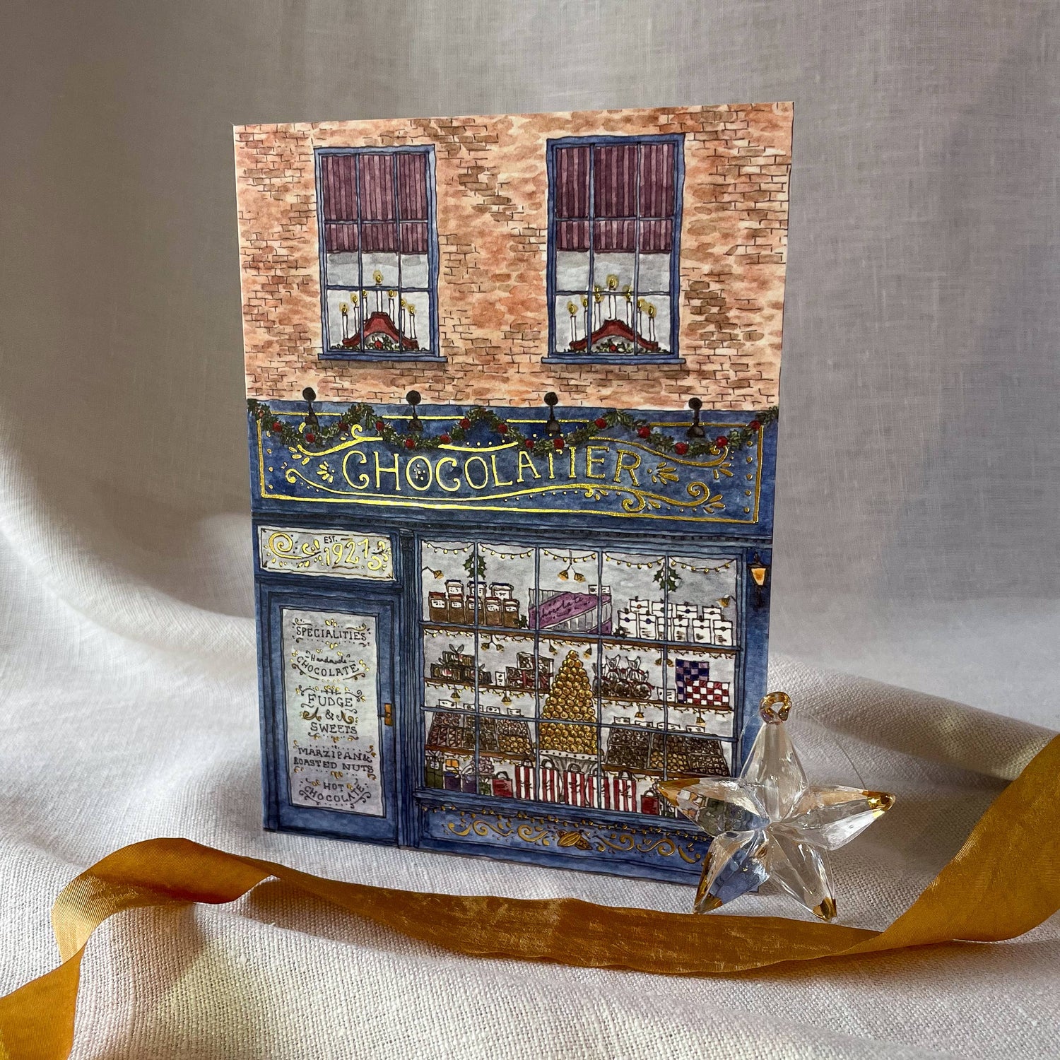 Chocolatier Hot Foiled Christmas Card