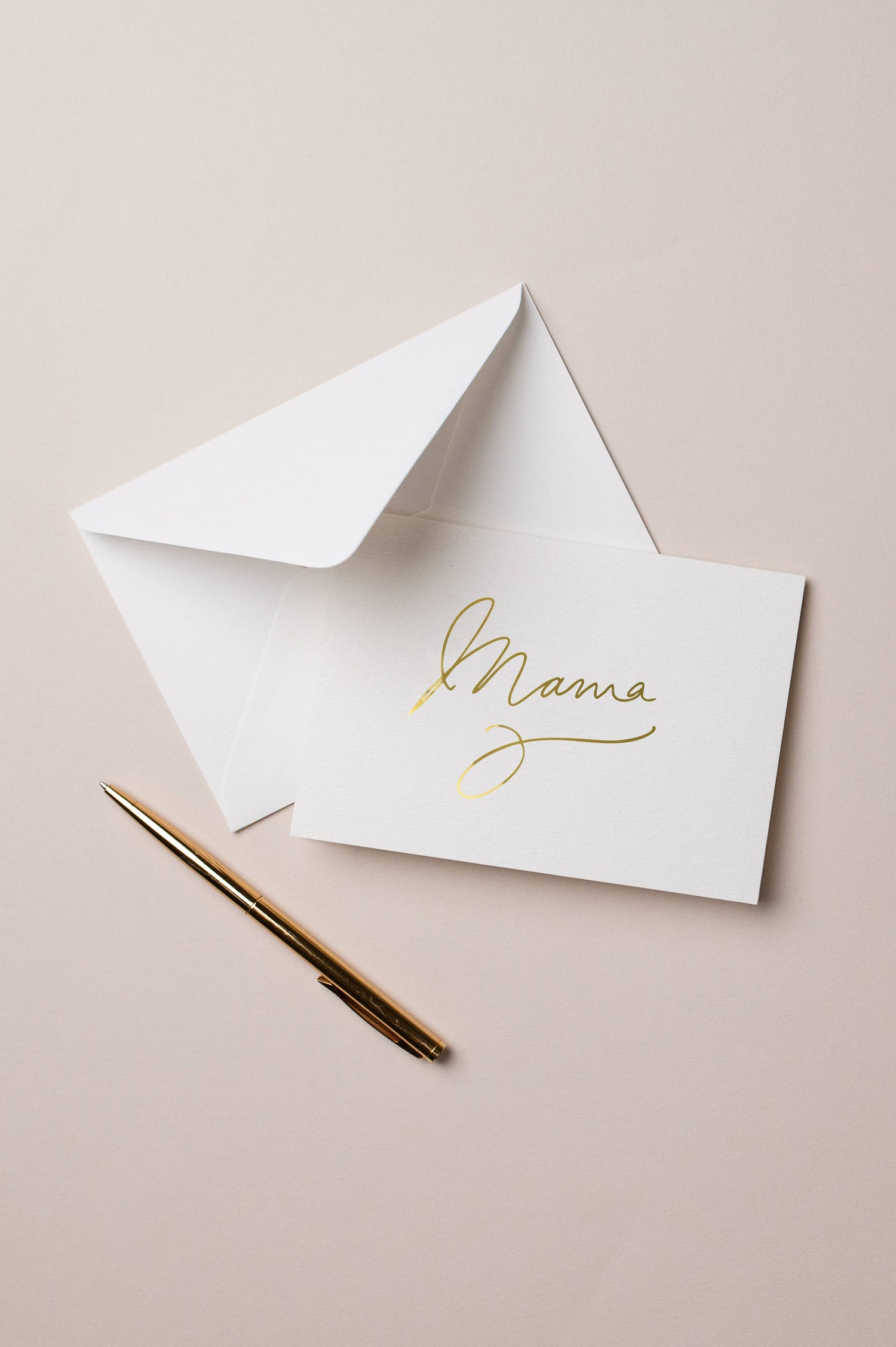 MAMA FOILED LETTERED MOTHERS DAY CARD