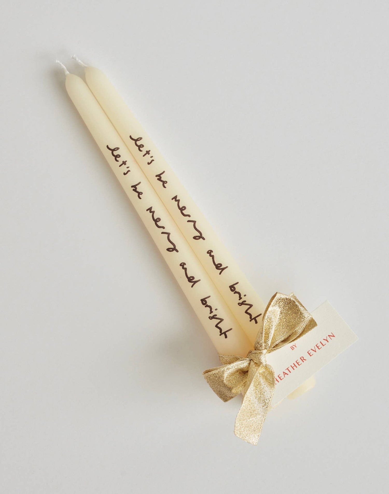 Pair of Candles - Let's be merry and bright